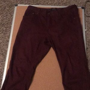 Forever 21 Men Burgandy Pants